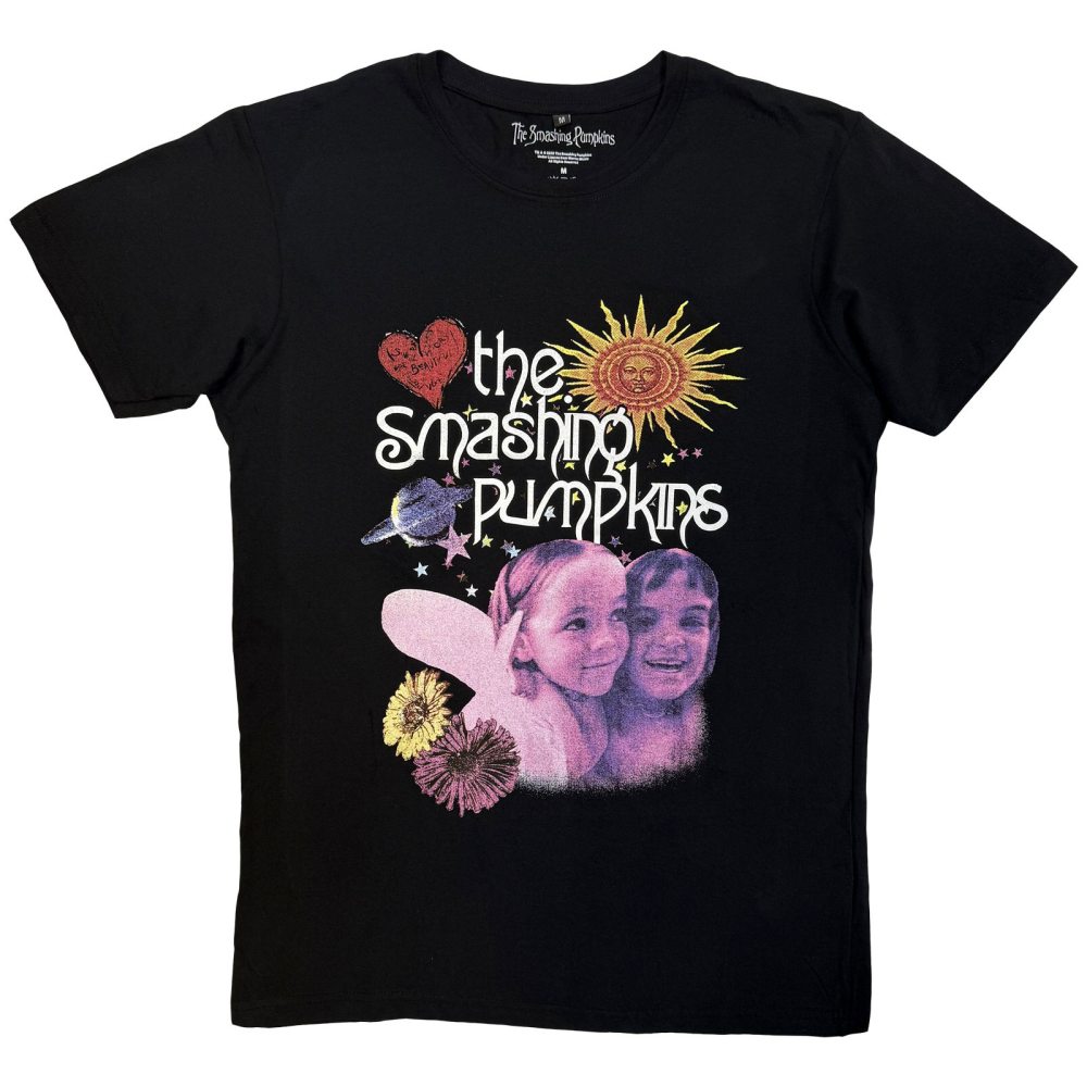 Smashing Pumpkins - Celestial Collage Heren Tshirt - Zwart